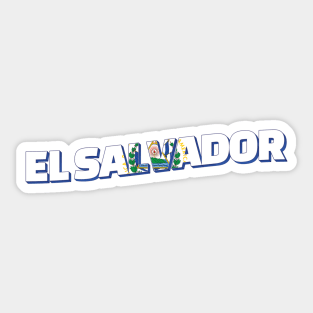 El Salvador Vintage style retro souvenir Sticker